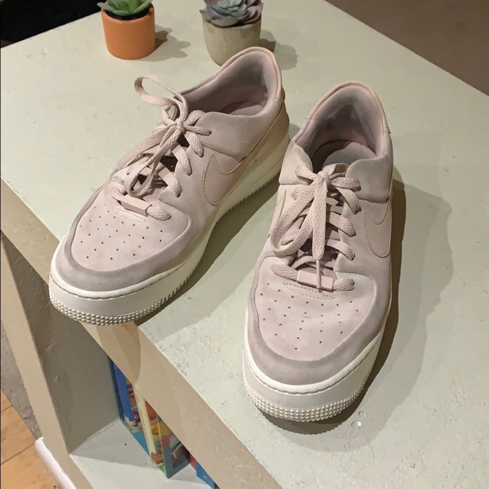Nike Air Force ones rose blush 9.5 size